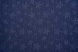 Denim Chambray Stars Embossed Fabric GH002 - G.k Fashion Fabrics denim