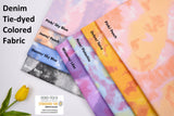 Denim Tie-dyed colored Fabric (9oz) 100% Cotton 60" Colored Denim Fabric, Tie-dyed Jeans Fabric , non stretchy Printed Denim - G.k Fashion Fabrics denim