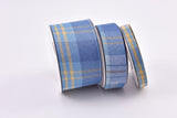 Denim Webbing Plaid Checks Ribbon - G.k Fashion Fabrics