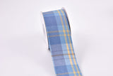 Denim Webbing Plaid Checks Ribbon - G.k Fashion Fabrics