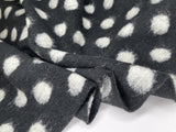 Designer Printed Polka Dots Wool Fabric - G.k Fashion Fabrics fabric