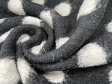 Designer Printed Polka Dots Wool Fabric - G.k Fashion Fabrics fabric