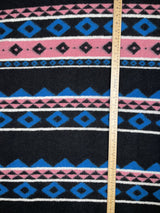 Designer Printed Black Vintage Wool Fabric - G.k Fashion Fabrics fabric