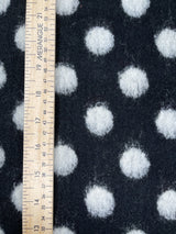Designer Printed Polka Dots Wool Fabric - G.k Fashion Fabrics fabric