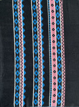 Designer Printed Black Vintage Wool Fabric - G.k Fashion Fabrics fabric