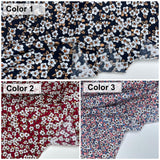 Ditsy floral - Washed 100% Cotton Poplin Reactive Print - 8006 - G.k Fashion Fabrics cotton poplin