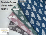 Double Gauze Cloud Print Fabric - G.k Fashion Fabrics double gauze