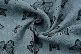 Double Gauze Eyelet With Print Fabric - G.k Fashion Fabrics