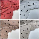 Double Gauze Feather Print - G.k Fashion Fabrics