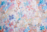 Double Gauze Muslin Watercolor Print Fabric - G.k Fashion Fabrics double gauze