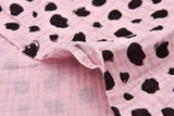 Double Gauze Splash Dots Print Fabric - G.k Fashion Fabrics double gauze