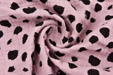 Double Gauze Splash Dots Print Fabric - G.k Fashion Fabrics Old Pink - 102433 / Price per Half Yard double gauze