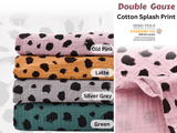 Double Gauze Splash Dots Print Fabric - G.k Fashion Fabrics double gauze