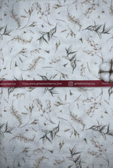 Double layered gauze muslin digital flowers print - G.k Fashion Fabrics