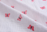 Double layered gauze muslin fabric with embroidery - G.k Fashion Fabrics