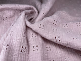 Double Layered Gauze Muslin Fabric With Embroidery - G.k Fashion Fabrics
