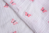 Double layered gauze muslin fabric with embroidery - G.k Fashion Fabrics