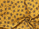 Double Gauze Muslin Fabric with Gingko Print - G.k Fashion Fabrics fabric