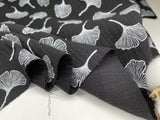 Double Gauze Muslin Fabric with Gingko Print - G.k Fashion Fabrics fabric