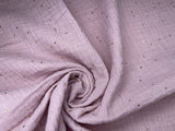 Double layered gauze muslin fabric with gold stone drops studs - G.k Fashion Fabrics