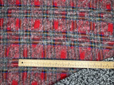 Double Sided Bonded Thick Woolen Blended Plaid Fabric - 6058 - G.k Fashion Fabrics