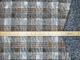 Double Sided Bonded Thick Woolen Blended Plaid Fabric - 6058 - G.k Fashion Fabrics