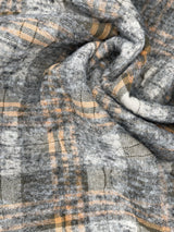 Double Sided Bonded Thick Woolen Blended Plaid Fabric - 6058 - G.k Fashion Fabrics