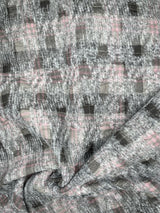 Double Sided Bonded Thick Woolen Blended Plaid Fabric - 6058 - G.k Fashion Fabrics