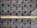 Double Sided Bonded Thick Woolen Blended Plaid Fabric - 6058 - G.k Fashion Fabrics