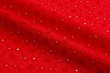 Dyed Pure 100% Cotton Eyelet Voil Embroidery Fabric GK-26413 - G.k Fashion Fabrics