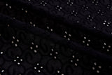Dyed Pure 100% Cotton Eyelet Voil Embroidery Fabric-GK-26545 - G.k Fashion Fabrics