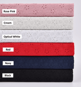 Dyed Pure 100% Cotton Eyelet Voil Embroidery Fabric - GK-27292 - G.k Fashion Fabrics
