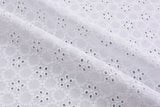 Dyed Pure 100% Cotton Eyelet Voil Embroidery Fabric - GK-27292 - G.k Fashion Fabrics