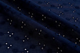 Dyed Pure 100% Cotton Eyelet Voil Embroidery Fabric -GK-27303 - G.k Fashion Fabrics