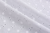 Dyed Pure 100% Cotton Eyelet Voil Embroidery Fabric -GK-27303 - G.k Fashion Fabrics