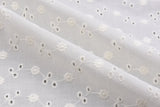Dyed Pure 100% Cotton Eyelet Voil Embroidery Fabric -GK-27303 - G.k Fashion Fabrics
