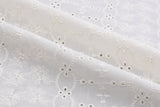 Dyed Pure 100% Cotton Eyelet Voil Embroidery Fabric -GK-27309 - G.k Fashion Fabrics