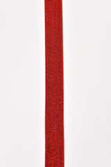 Elastic Lurex Strap Band 25mm - G.k Fashion Fabrics Red / 3 yards pack
