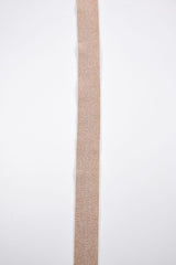 Elastic Lurex Strap Band 40 mm - G.k Fashion Fabrics Beige / 2 yards Pack