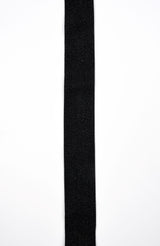 Elastic Lurex Strap Band 40 mm - G.k Fashion Fabrics Black / 2 yards Pack