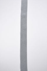 Elastic Lurex Strap Band 40 mm - G.k Fashion Fabrics Silver White / 2 yards Pack