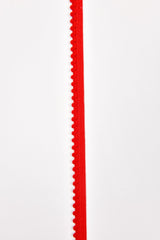 Elastic Picot Pom Pom Strap - 10mm (13/32") - 5 Yards Pack - G.k Fashion Fabrics Red / 5 Yards Pack Elastic Cord