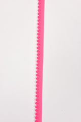 Elastic Picot Pom Pom Strap - 10mm (13/32") - 5 Yards Pack - G.k Fashion Fabrics Hot Pink / 5 Yards Pack Elastic Cord