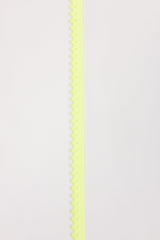 Elastic Picot Pom Pom Strap - 10mm (13/32") - 5 Yards Pack - G.k Fashion Fabrics Neon Yellow / 5 Yards Pack Elastic Cord