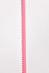 Elastic Picot Pom Pom Strap - 10mm (13/32") - 5 Yards Pack - G.k Fashion Fabrics Lipstick Pink / 5 Yards Pack Elastic Cord