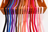 Elastic Picot Pom Pom Strap - 10mm (13/32") - 5 Yards Pack - G.k Fashion Fabrics Elastic Cord