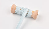 Elastic Picot Pom Pom Strap - 10mm (13/32") - 5 Yards Pack - G.k Fashion Fabrics Elastic Cord