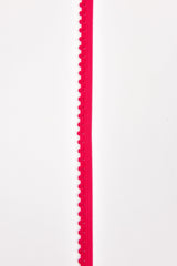 Elastic Picot Pom Pom Strap - 10mm (13/32") - 5 Yards Pack - G.k Fashion Fabrics Cerise / 5 Yards Pack Elastic Cord