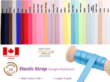 Elastic Strap (sangle élastique) / 5 Yards Pack, Bra Elastic Strap 10mm - G.k Fashion Fabrics Elastic Cord