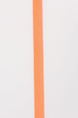 Elastic Strap (sangle élastique) / 5 Yards Pack, Bra Elastic Strap 10mm - G.k Fashion Fabrics 5 Yards Pack / Neon Orange Elastic Cord